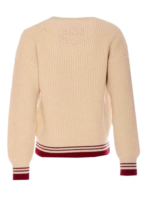 Maglia a coste AMI PARIS | UKS268KN0068136